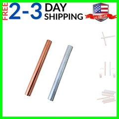 2PCS 99.995% Pure Copper Zinc Rods 3/8″10mm Dia 4″102mm Length Solid Bar Bare…