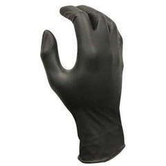 House Brand Nitrile Gloves, X-Small, Black, 100/Bx