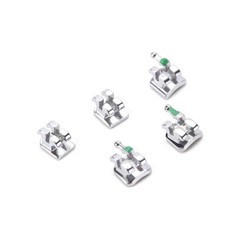 10Pks Orthodontic Dental Brackets Braces Metal Mini Roth MBT.022/.018 3/345Hooks