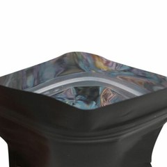 Flat Black Metallic Mylar Zipper Resealable Bags in Variety Quantities & Sizes