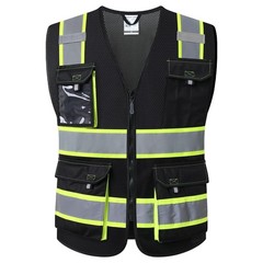 Hi Vis Reflective Safety Vests for Men Women High Visibility Vest with Pockets