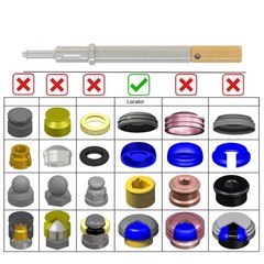 Universal Implant Locater Core Tool Retention Caps Insertion Extraction Tool