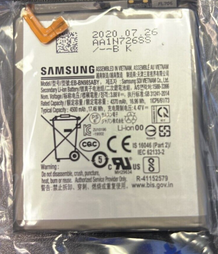 Original Replacement Internal Battery N986U For Samsung Galaxy Note 20 Ultra