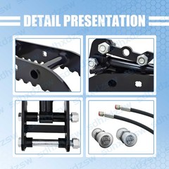 L-Shaped Bracket Hydraulic Thumb Clip For Mini Excavators Attachments 3-Holes