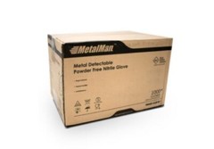 Blue Metal Detectable Nitrile Gloves, 5 mil, FDA Approved, 1000/Case by MetalMan