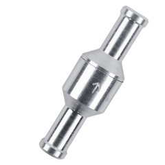 4x 8mm Inline One-way Non-return Check Valve Auminium Fuel Water Gas Air Vacuum
