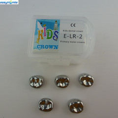 Dental Kids Crown Stainless Steel Crown Primary Molar Pediatric EASYINSMILE 5Pcs