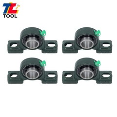 4pcs UCP205-16 Pillow Block Bearing 1″ Bore Solid Base 2-Bolt Self-Aligning