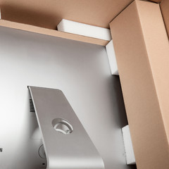 Apple iMac 27″ Desktop Computer Shipping Box, EPE USA, theBOXlarger