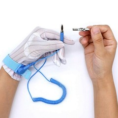 Anti-Static Wrist Band ESD Grounding Strap Prevents Static Build Up, Blue