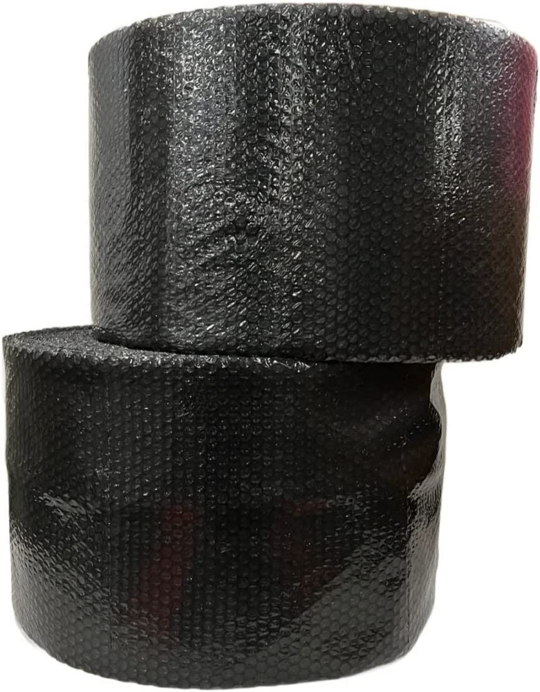 3/16” Small Bubble Cushioning Wrap Black Roll 250′ x 12” 250FT Perf 12”