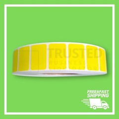 1.5×1 Inch YELLOW 1-1/2″ x 1″ Direct Thermal Labels 5,100 PER ROLL ZEBRA ELTRON