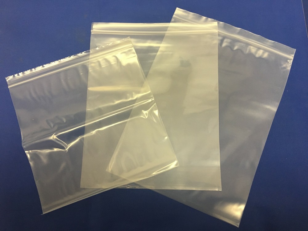 3×5 to 24×24 Clear HD Seal Top ZipLock Reclosable Poly 6 Mil Bags 6Mil Zip-Lock