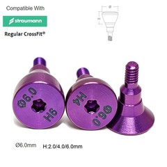 5Pcs Titanium Dental NC/RC Healing Abutment Closure Cap Fit Straumann B0ne Level