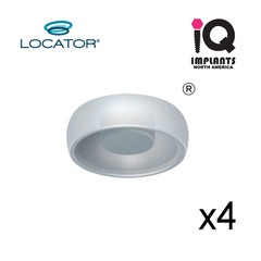 Zest Locator Classic Genuine Replacement Caps Standard, Clear 5.0 lbs (4 pack)