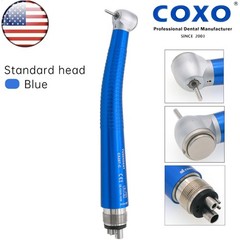 US COXO Dental High Speed Handpiece Air Turbine Anti-retraction 4 Hole Colorful