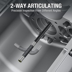 Two-Way Articulating Borescope 4.5” Industrial Endoscope for Automotive Engine