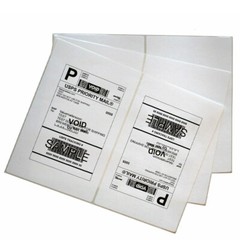 Address Shipping Labels 8.5×5.5″ Half Sheet Round Corner Adhesive Blank Labels