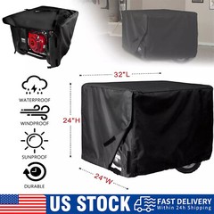 Universal Generator Cover 600D Waterproof For 3000-5000watt (32″ X 24″ X 24″)