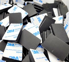 1 1/2″ x 1″ Rectangle Stick on Rubber Feet Bumpers 3/16″ Thick 3M Backed Pads