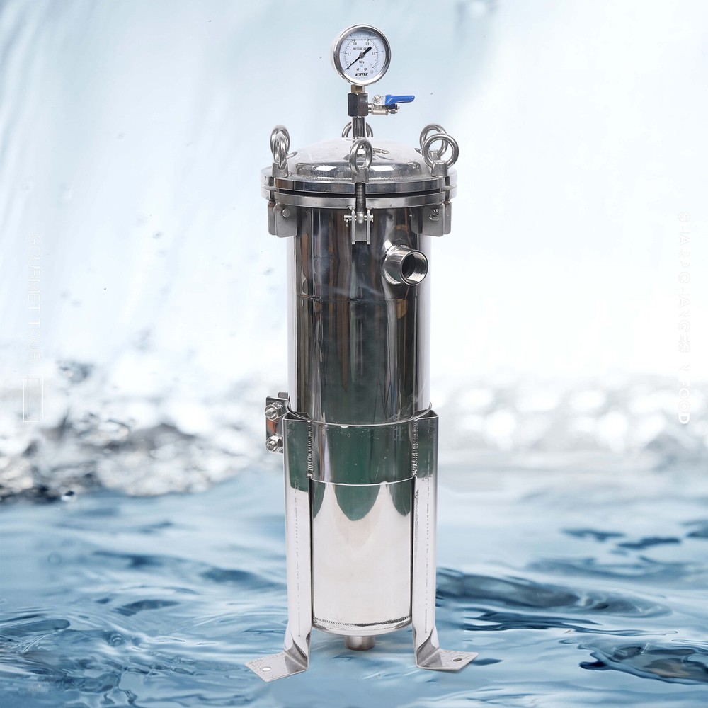 In/Outlet Bag Filter Housing Stainless Steel DN25 NPT 1.0mpa Bag Filtration
