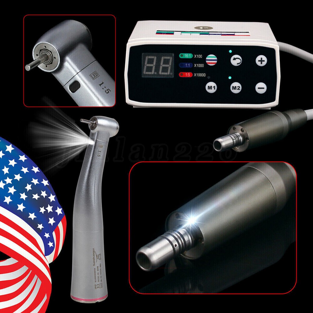 Dental Electric Motor System Clinical Micromotor 1:5 Handpiece Fit KAV
