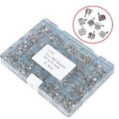 4 Box Dental Metal Orthodontics Brackets Brace MINI MBT.022 345 Hooks 50 Set/box