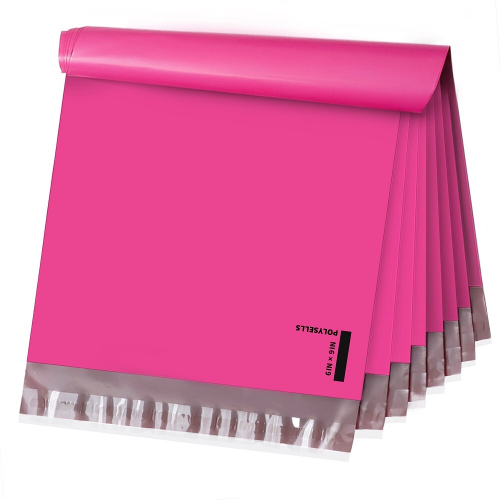 100 6×9 Poly Mailer Envelopes Self Sealing Shipping Mailers Bags Pink POLYSELLS