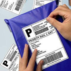 4×6 Fanfold Direct Thermal Shipping Labels for Zebra & Rollo Printers