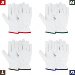 12 Pairs Genuine Goatskin Safety Gloves – Durable, Comfortable & Versatile Work