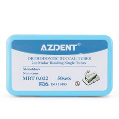 50Sets Tubos bucales de ortodoncia dental 1er 2nd molar Bondable Roth MBT 022