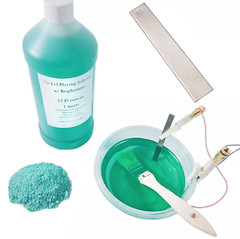Nickel Plating Kit, 32oz Solution, Anode, Brighteners, Power Supply, Tutorial