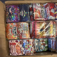 1000 pcs 3.5g Variety Pack Holographic Mylar Bags 10 Designs 100 Of Each TRENDY