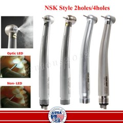 NSK Style Dental Fiber Optic LED E-generator/High Speed Handpiece 2/4Hole CE FDA