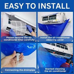 13Pcs Mini Split Cleaning Kit Bag with 2L High Pressure Sprayer, Air Conditioner