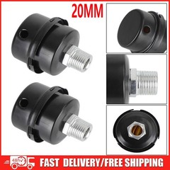 2x Filter Metal Air Compressor Intake Filter Noise Muffler Silencer 1/2″ 20Mm