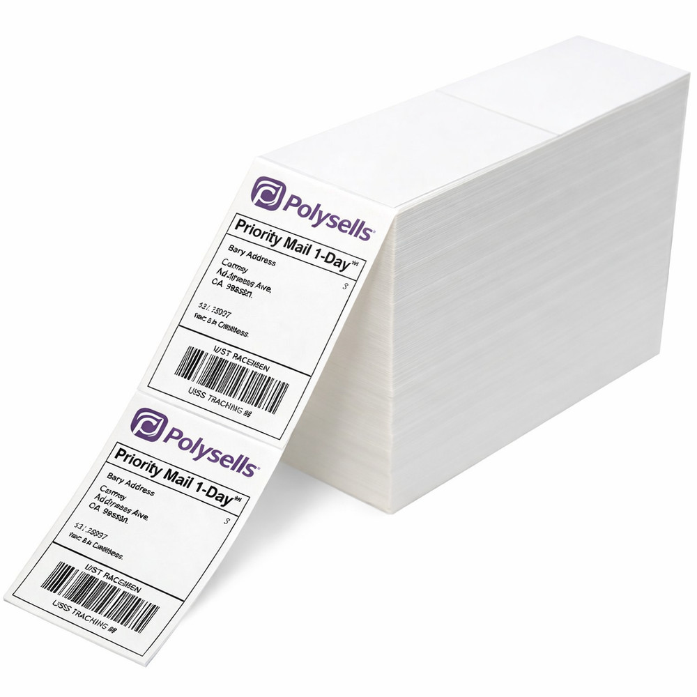 4×6 Fanfold Direct Thermal Shipping Labels for Zebra & Rollo Printers