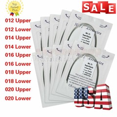 100 PCS dental orthodontic super elastic niti round arch wires Ovoid form 10 bag