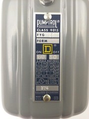SQUARE D 9013 FYG2 PRESSURE SWITCH, 60-80PSI, 2P, 3PH, 115/230/32V, 3HP