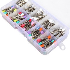 200pcs US Mixed Dental latch type prophy polishing brush flat tapered Brushes ty