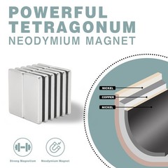 12 Pack Neodymium Bar Magnets, 20x10x2mm Strong Permanent Rectangle Rare Eart…
