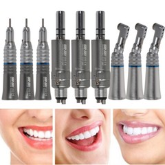 NSK Style Dental Slow Low Speed Handpiece Straight Contra Angle Air Motor 4/2H