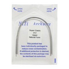 100pcs Dental Ortho Arch Wire Natural Niti Stainless S Round Rectangular Ovoid