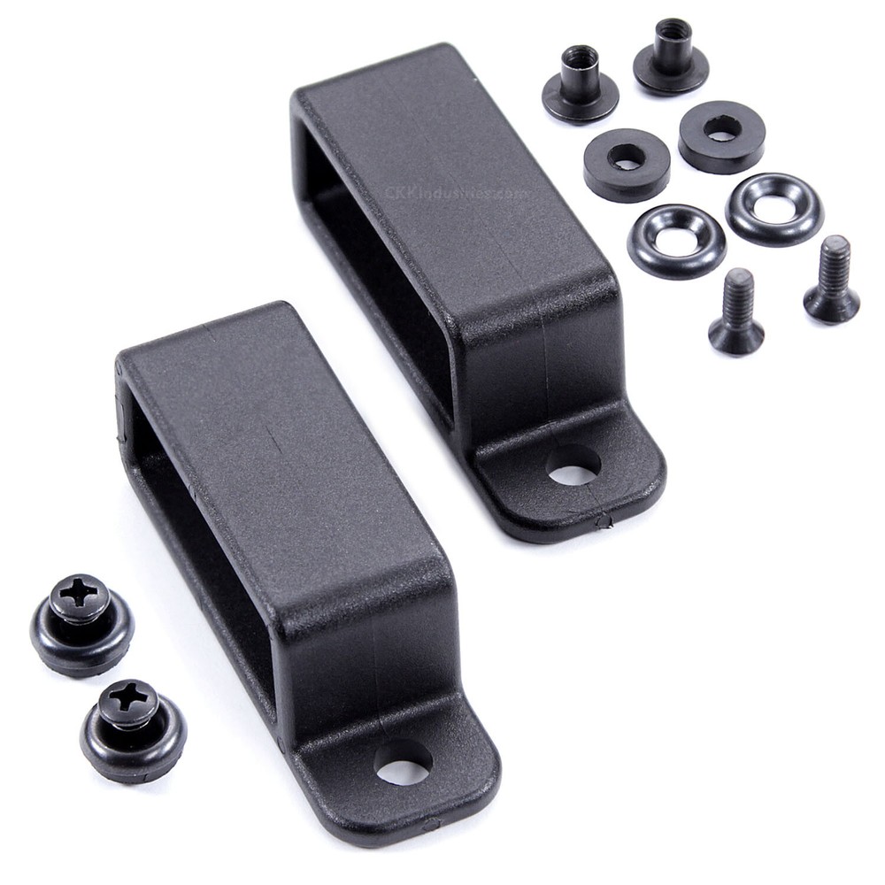 Closed Belt Loops w/Slotted Mounting Hole – Mounting Hardware Included – 2 Pack