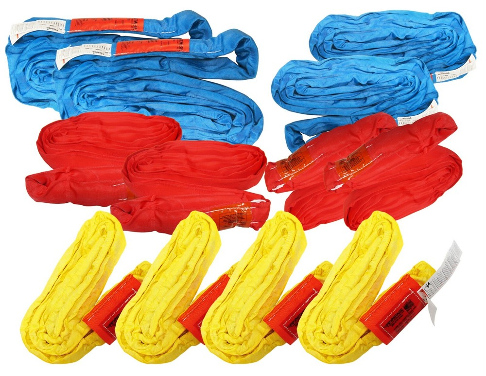 Endless Round Sling Recovery Kit Max Capacity 42,400 lbs Wrecker Tow Strap USA