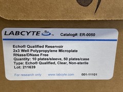 (50) LABCYTE Echo Qualified 2×3 Well Clear PP Microplates Amine Coating ER-0050