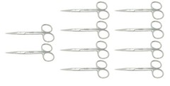 10 Premium Iris Scissors Straight 4.5″ Surgical/Medical/Veterinary Instrument
