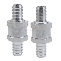 2pcs 12mm 1/2″ Fuel Non-Return One Way Check Valve Petrol Diesel Oil Aluminum