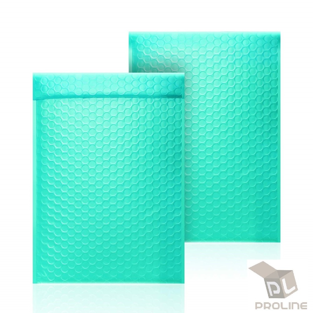 ProLine 500 #0 6.5×10 Extra Wide Teal Poly High Bubble Mailer DVD CD Envelopes