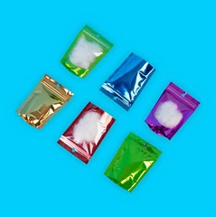 8-100 Color & Clear Mylar Foil Stand Up Resealable Food Storage Packaging Bags